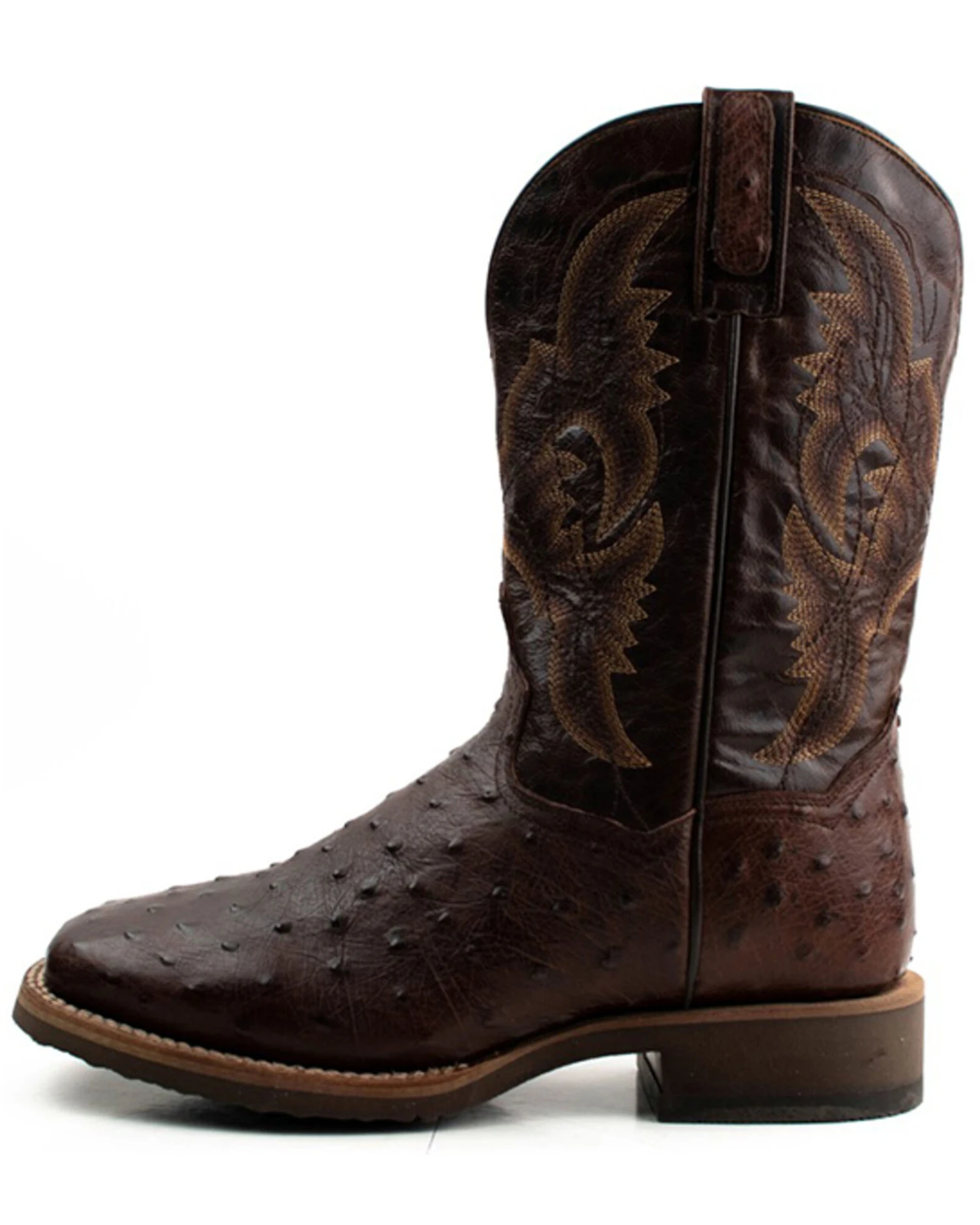 Dan Post Men's Alamosa Hand Ostrich Quill Western Boots - Broad Square Toe 3 Dan Post Men's Alamosa Hand Ostrich Quill Western Boots - Broad Square Toe - Image 3