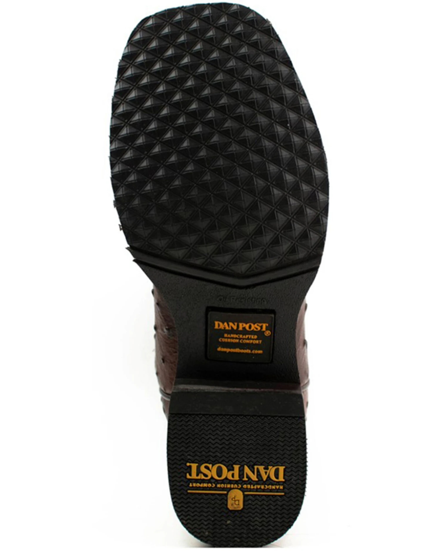 Dan Post Men's Alamosa Hand Ostrich Quill Western Boots - Broad Square Toe 7 Dan Post Men's Alamosa Hand Ostrich Quill Western Boots - Broad Square Toe - Image 7