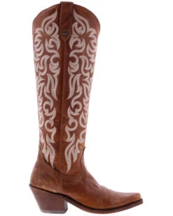 Caborca Silver Women's Allie Tall Western Boots - Snip Toe
