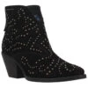 Dingo Women's Denim N Diamonds Studded Western Fashion Booties - Round Toe 