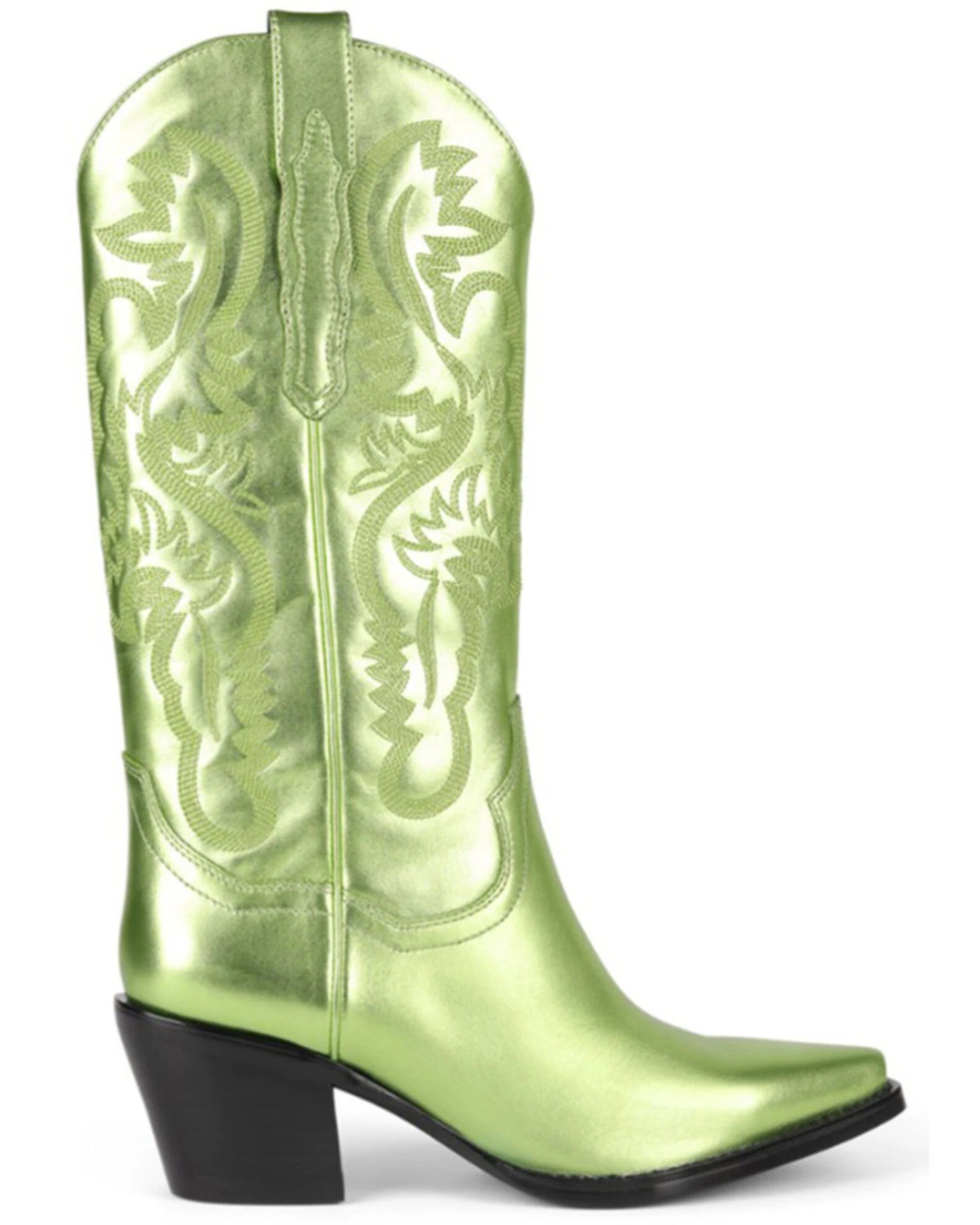 Jeffrey Campbell Women's Dagget Metallic Western Boots - Snip Toe 2 Jeffrey Campbell Women's Dagget Metallic Western Boots - Snip Toe - Image 2