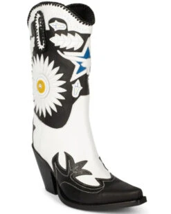 Jeffrey Campbell Women's Texarkana Longhorn Star Inlay Western Boots - Snip ToeÂ
