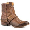 Roper Women's Selah Vintage Harness Western Fashion Booties - Round Toe 