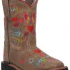 Dan Post Girls' Embroidered Western Boots - Broad Square Toe