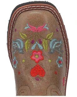 Dan Post Girls' Embroidered Western Boots - Broad Square Toe 12 Dan Post Girls' Embroidered Western Boots - Broad Square Toe -Western Shoe Store 2000381636 251 P6