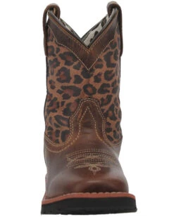 Dan Post Toddler Girls' Leopard Print Western Boots - Broad Square Toe -Western Shoe Store 2000381637 902 P4