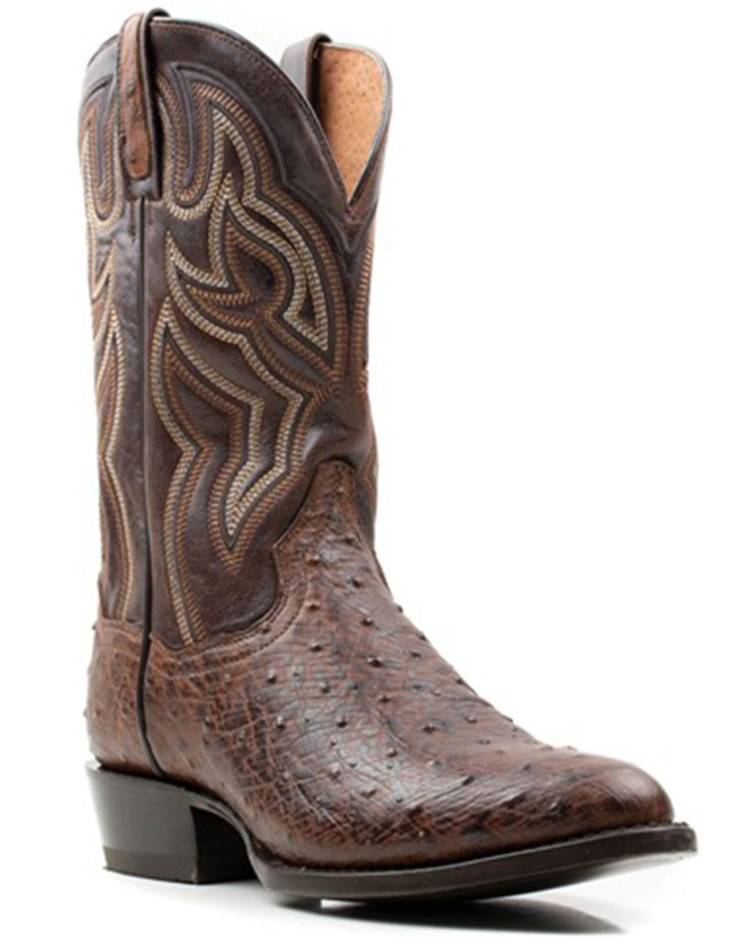 Dan Post Men's 12" Hand Quill French Exotic Western Boots - Medium Toe 1 Dan Post Men's 12" Hand Quill French Exotic Western Boots - Medium Toe