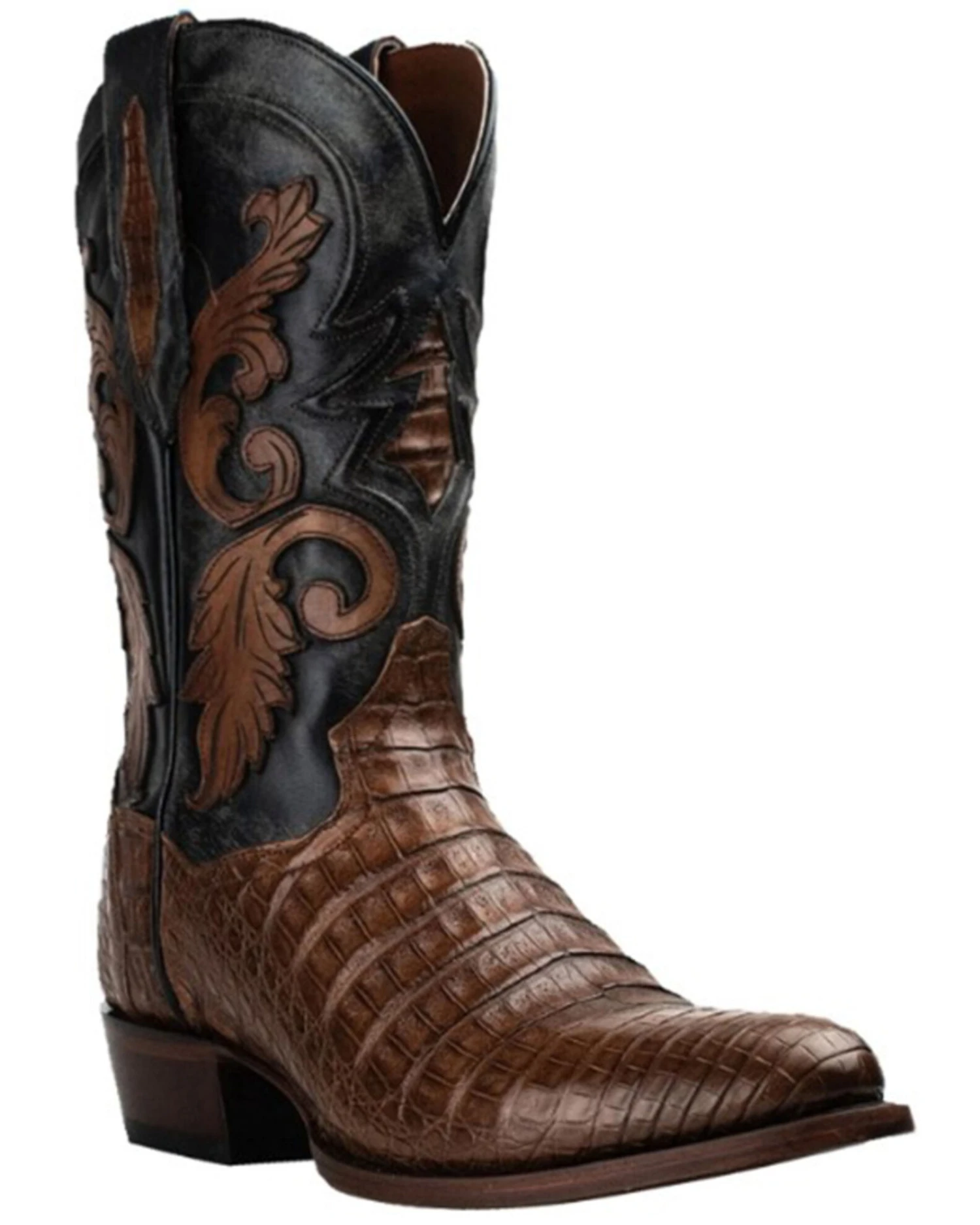 Dan Post Men's Socrates Caiman Exotic Western Boots - Medium Toe 1 Dan Post Men's Socrates Caiman Exotic Western Boots - Medium Toe