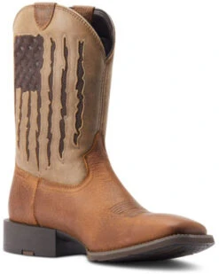 Ariat Men's Sport My Country VentTEK Western Performance Boots - Broad Square Toe