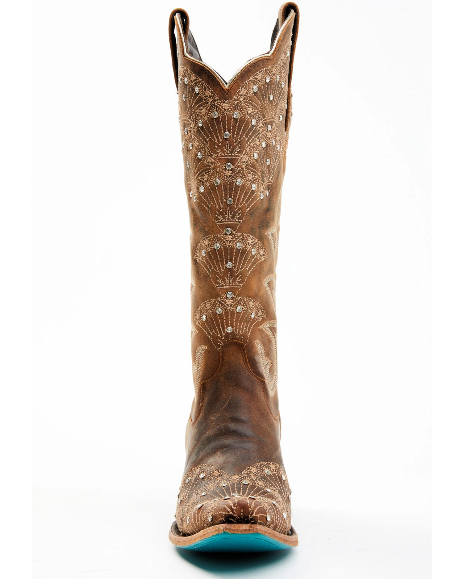 Boot Barn X Lane Women's Exclusive Calypso Leather Western Bridal Boots - Snip Toe 4 Boot Barn X Lane Women's Exclusive Calypso Leather Western Bridal Boots - Snip Toe - Image 4